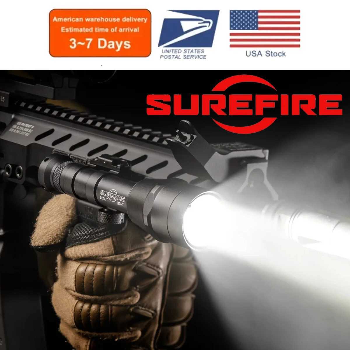 US warehouse M600B M300B M300C X300 Tactical Scout Light AR15 Rifle Airsoft Weapons Flashlight Hunting X300U Gun LampXJ250728
