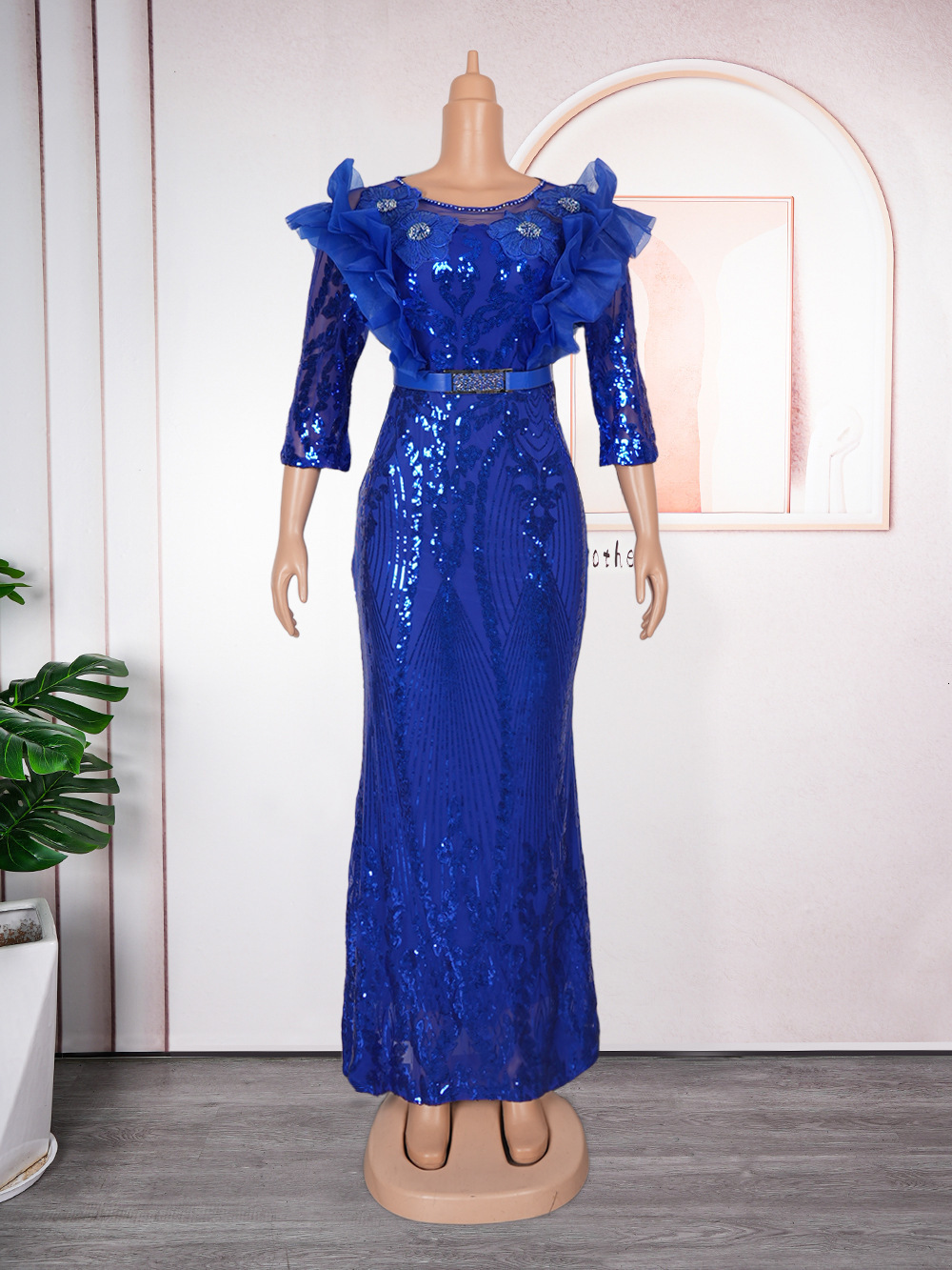 Womens Plus Size Christmas Halloween Party Evening Dress Sequin New Style 241017