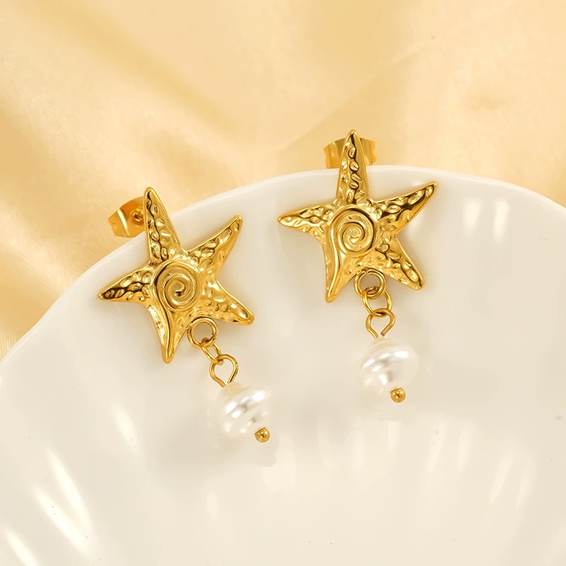 Sophisticated Aqua-Inspired Accessory: Dazzle Your Style with Exquisite Marine Life Motif Hoop Earrings Made from Premium Quality Metals