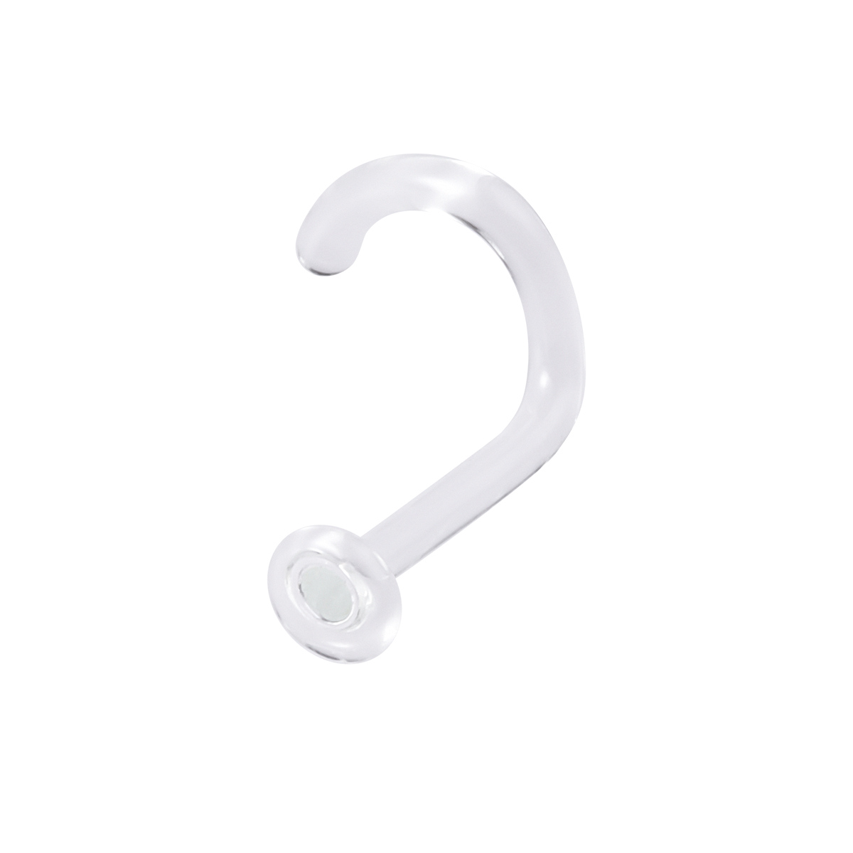 Glass 5-character pole eyebrow nail ear bone nail human body perforation wearing nourishing hole environmentally friendly anti allergic replacement pu