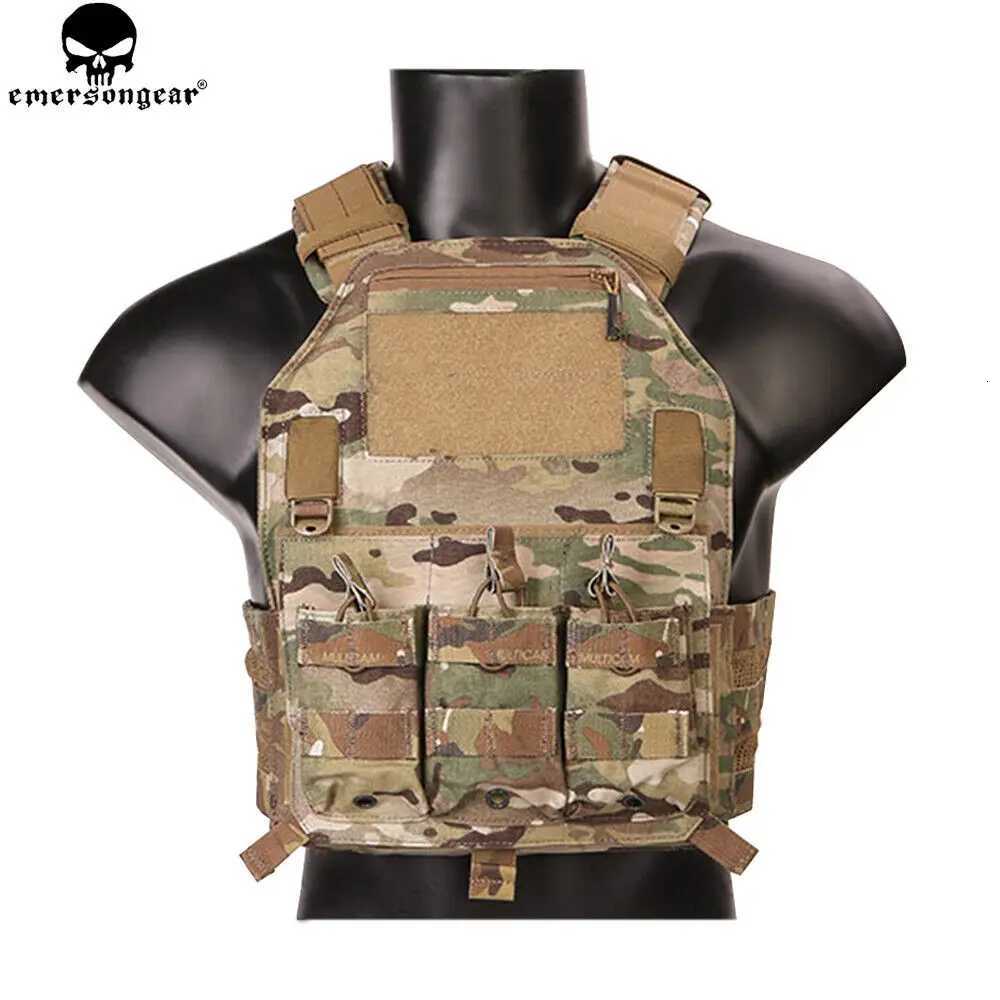 EMERSONGEAR Molle Vest 420 PLate Carrier Hunting Vest Militiamen Paintball Molle Vest Chest Rig Multi-camo Z250728