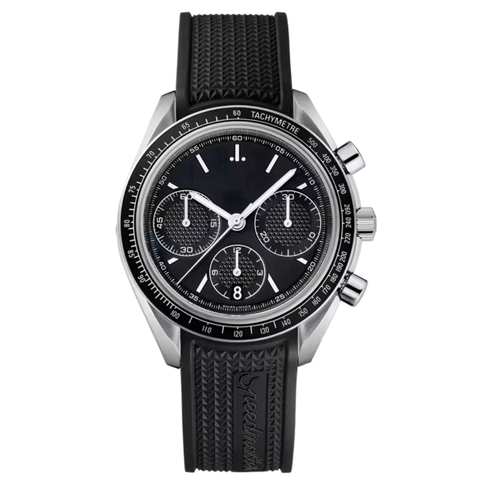 High quality OME Speed master Series Multi-Function Chronograph 40MM Mens Watch Silicone Stainless Steel Strap Automatic Mechanical Sapphire Mirror Men's Watch