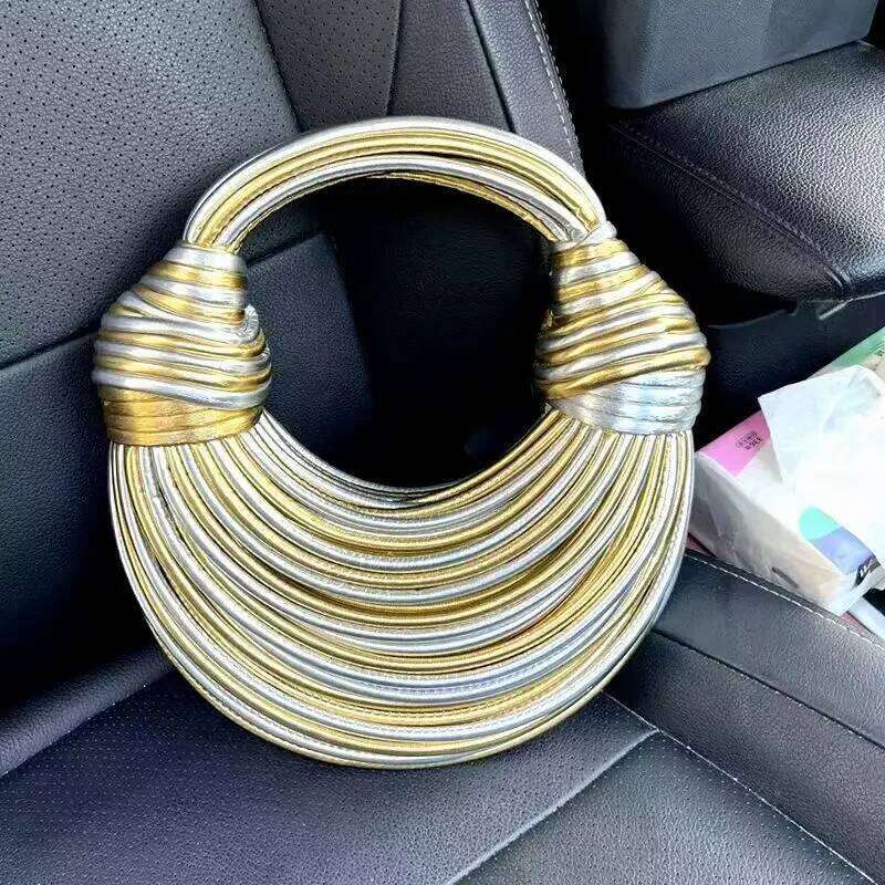Women's Bags Designer Women's Bags Designer Handbags For Women New Gold Designer Brand Handwoven Noodle Bags Rope Knotted Pulled Hobo Sier E