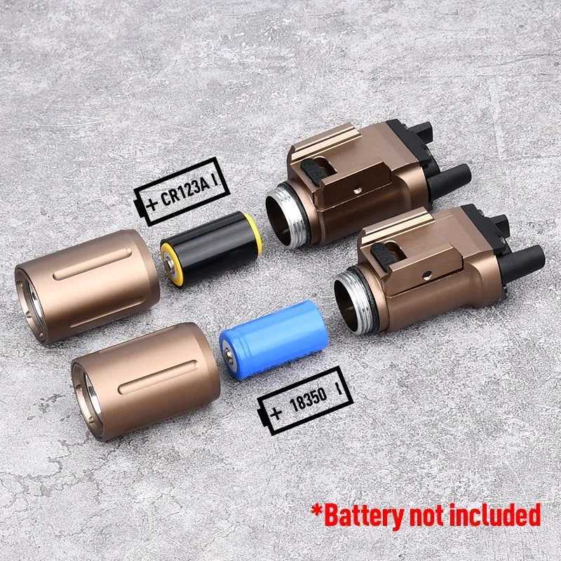 350 PLH-V2 Pistol Light High Power 1000 Lumens Output Tactical Hunting Scout Light WADSN Flashlight For 20mm Rail System 18650XJ250728