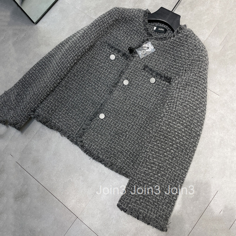 Korean Fashionable Elegant Woven Tweed Short Coat for Women with Cotton Lining Internet Celebrity Autumn Winter New Style