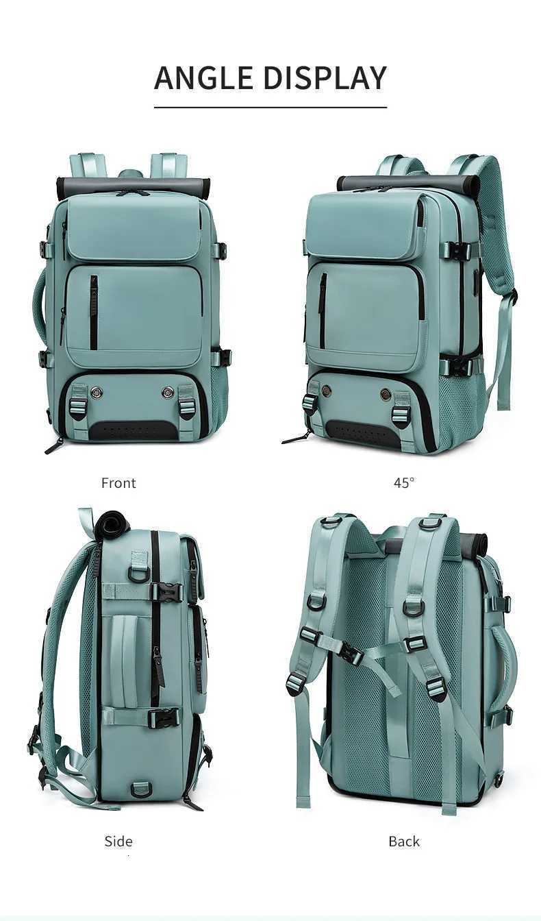 XOKY Large Travel Backpack Boardable Backpack USB Charging Waterproof Outdoor Travel Backpack independent shoe compartment 8102 S250728