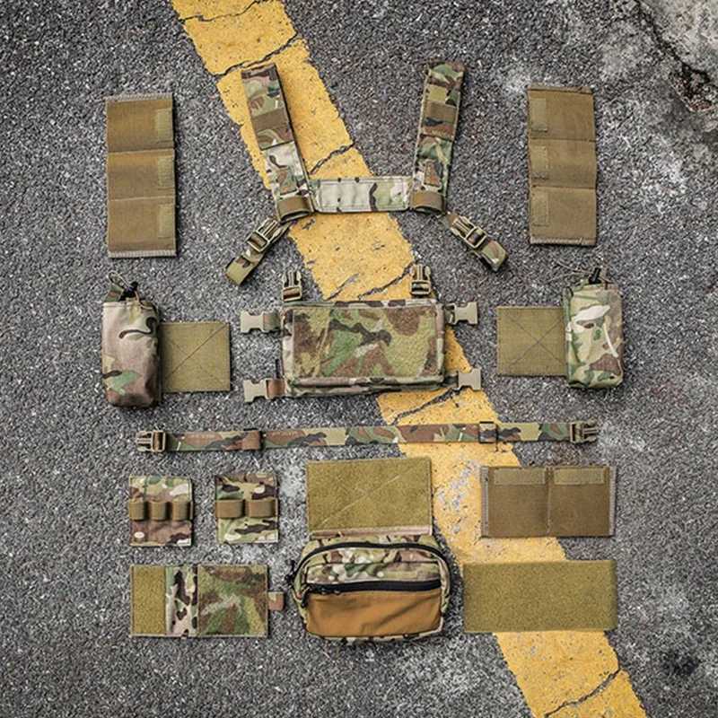 Emersongear Tactical MK3 Chest Rig Vest Fight Modular Adjustable Hunting For Plate Carrier w/ 556 762 Mag Pouch Nylon EM2961 Z250728