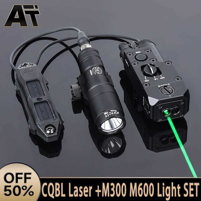 All Metal CQBL-1 IR Red Green Blue Indicator M300 M600 SF Flashlight White LED Hunting Airsoft Scout Light Fits 20mm Rail XJ250728