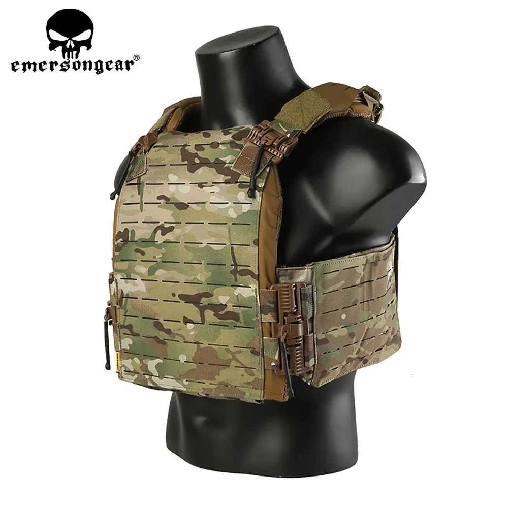 EMERSONGEAR Tactical Vest Lasercut Plate Carrier ROC Quick Release Hunting Cummerbund Aussault Airsoft Paintball Shooting EM7408 Z250728