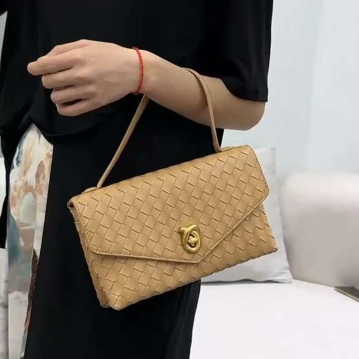 New Woven Envelope Briefcase Shoulder Handbag Crossbody Women's Bag