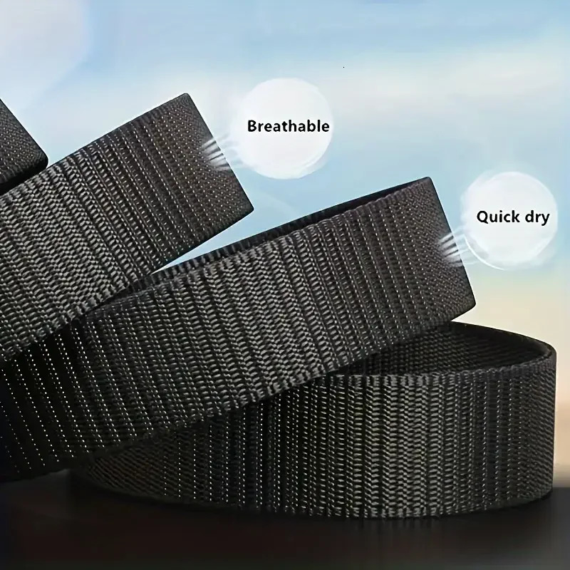 2PC Military Automatic Buckle Nylon Belt Outdoor Hunting Multifunctional Tactical Canvas High Quality Men And WomenBelt 250716