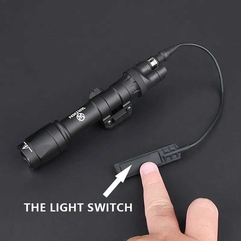 Vadsn Tactical M600 M600C Ir Led Scout Light Instantaneous Pressure Switch Air Gun Weapon Accessory Fit 20mm Picatinny Rail XJ250728