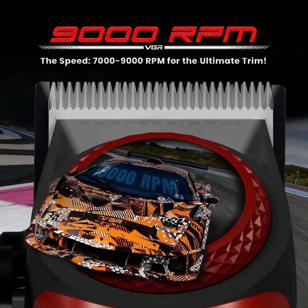 VGR Professional Trimmer Cordless Hair Clipper Combination Set 9000 RPM Foil Shaver for Men V001 V-377