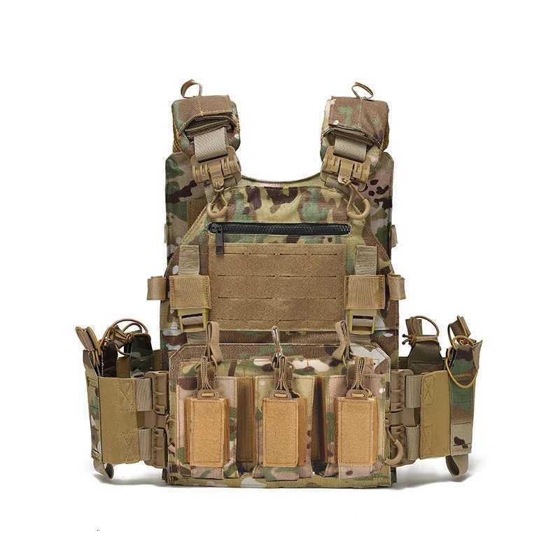 Multi-functional wear-resistant tactical vest outdoor training clothes outdoor equipment protective waistcoat Z250728