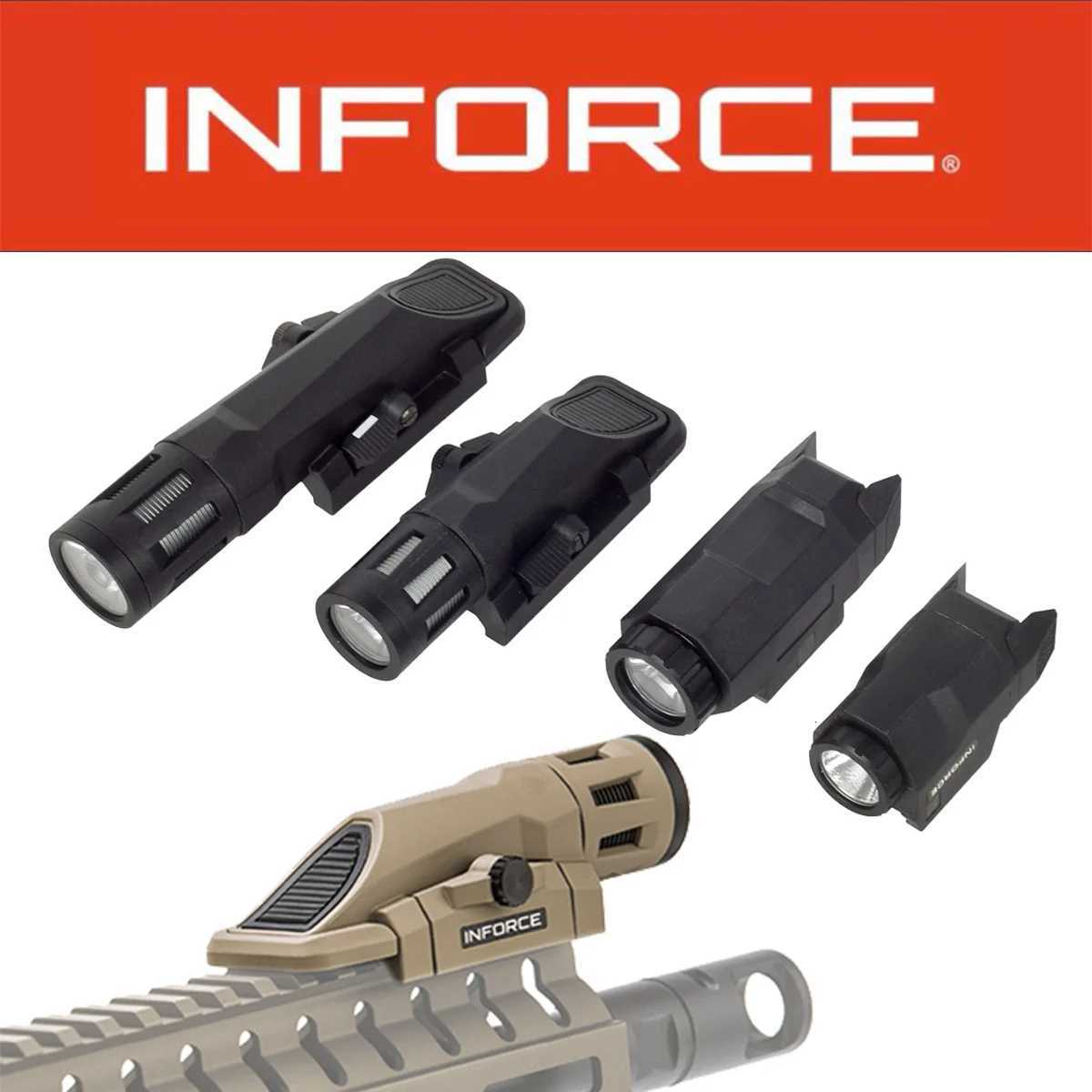Tactical INFORCE WML APL Nylon Rifle Pistol Gun Strobe LED Light Fits 20mm Rail Airsoft Weapon Hunting Flashlight R250728
