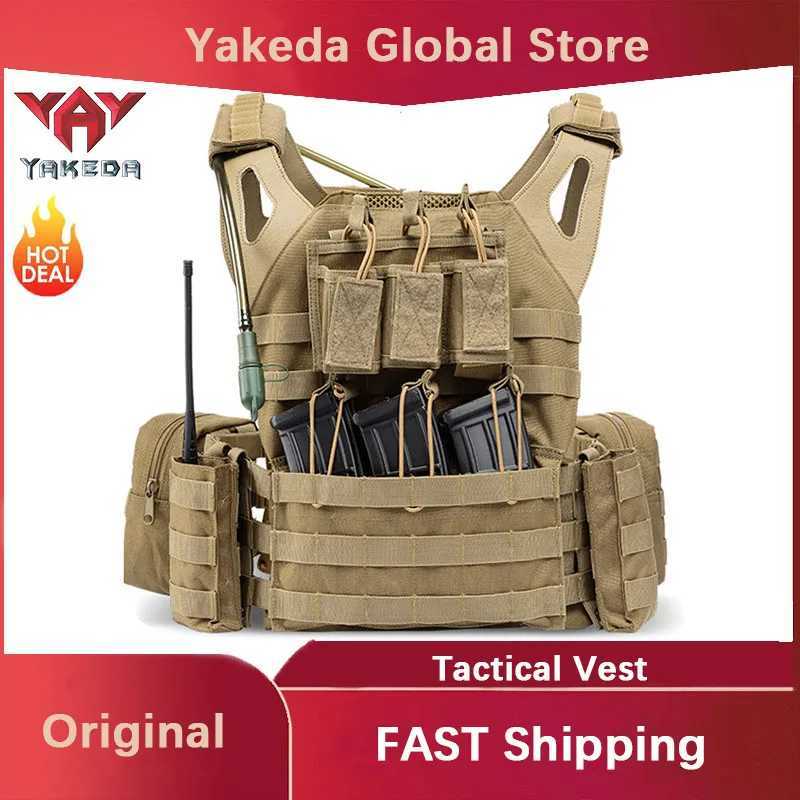 YAKEDA Tactical Training Vest Outdoor CS Combat Vest Wild Survival Adventure Multifunctional vest Camping Equipment Z250728