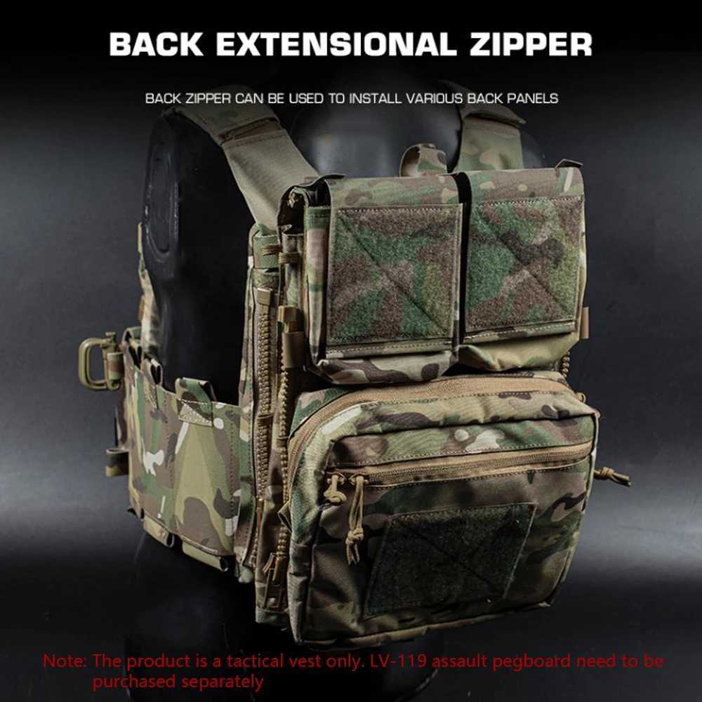 LV-119 Low Vis Slick Plate Carrier Tactical Vest Airsoft Militar Wargame Lightweight Adapt System Slickster Assault Vest Z250728