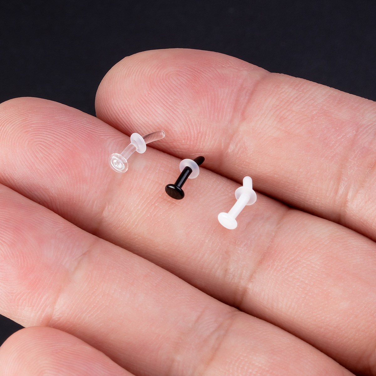 Glass curved rod eyebrow nail ear bone nail human body perforation wearing nourishing hole environmentally friendly anti allergic replacement puncture