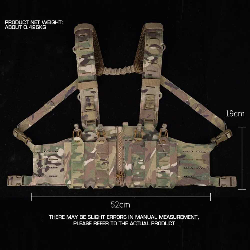 500D Nylon SF Hunting Vest for Men Adjustable Molle H-harness Chest Rigs Lightweight Airsoft Vest With M4 AR Magazine Pouch Z250728