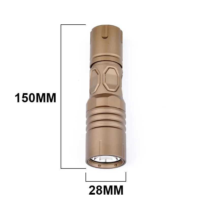Tactical PLHV2 Handheld Flashlight Handheld Switch Finger ReLEase Ring Set Metal Hunting Reconnaissance Outdoor Lighting R250728