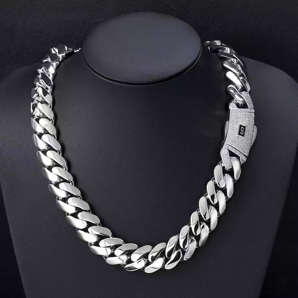2025 Hip Hop Micro Inlaid Zircon Bracelet Cuban Necklace for Men