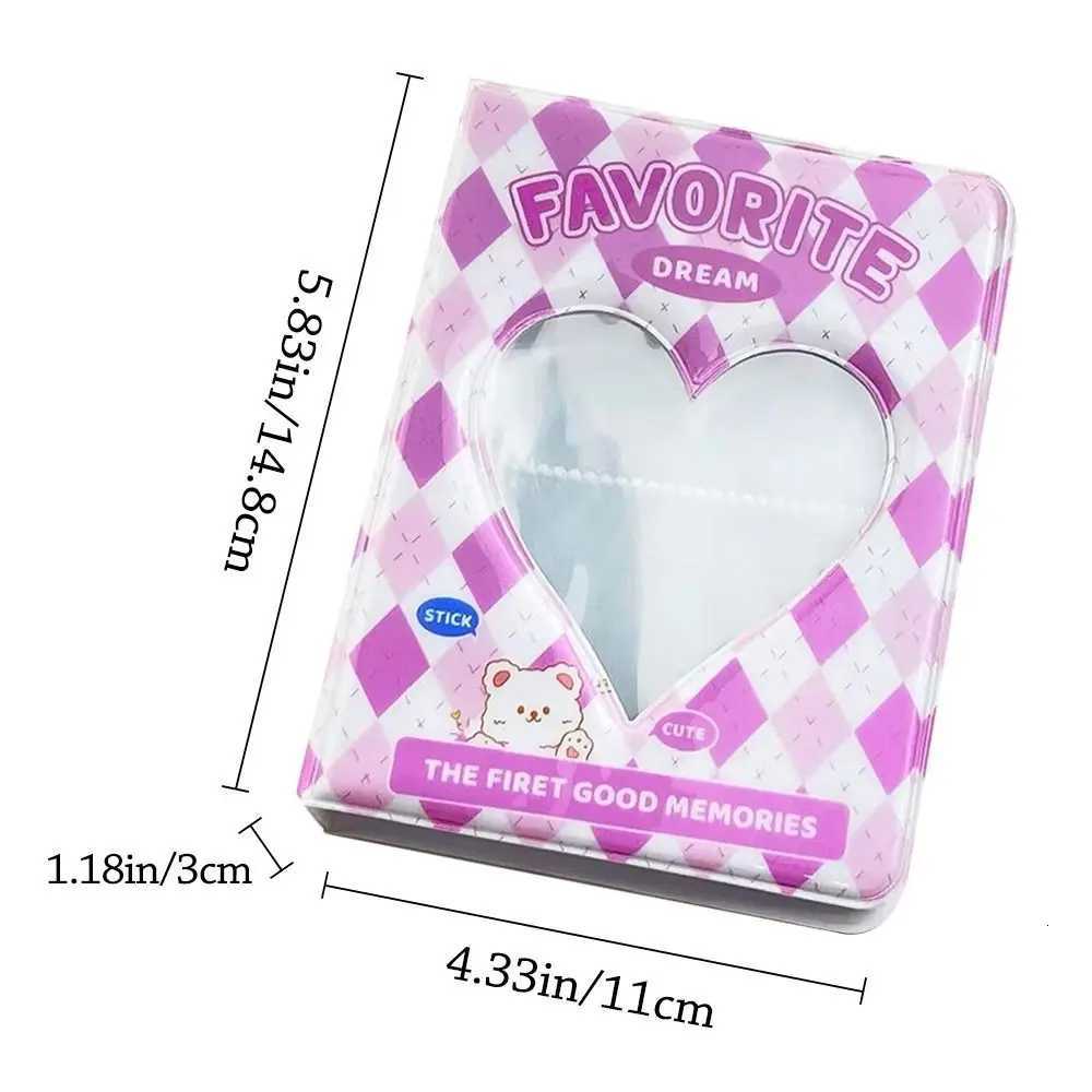 64 Pockets Mini Photo Album Heart Transparent Photocard Holder Mini Photo Album Storage Collect Book Name Card Album From Photo Z250729