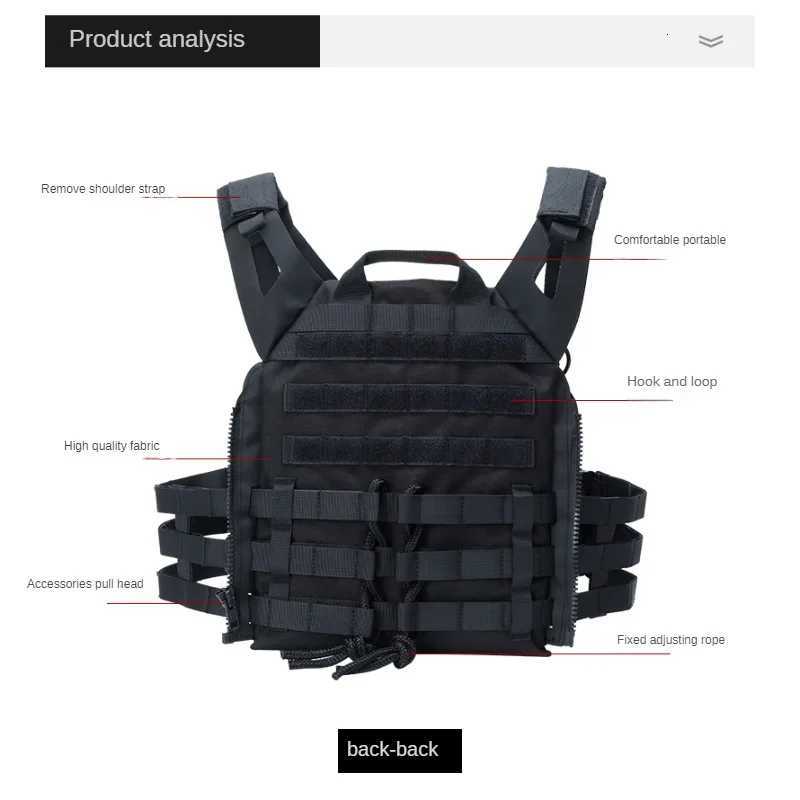 Upgraded JPC2.0 Quick Detachable Outdoor Waterproof Tactical Tank Top Armor Sports Shooting Training Military CS Clothing Vest Z250728