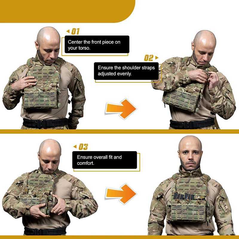 ONETIGRIS Tactical FLPC-4QD Vest Outdoor Hunting Plate Carrier Protective Adjustable Vest Airsoft Carrier Combat Equipment Z250728