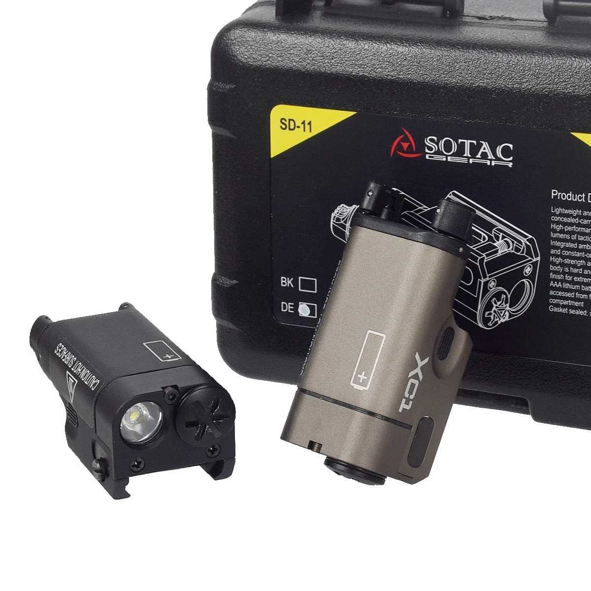 Tactical XC1 Weapon LED Light Upgrade Metal Hunting Pistol Scout Flashlight for Airsoft Glock 17 18C 19 Gun AccessoriesXJ250728