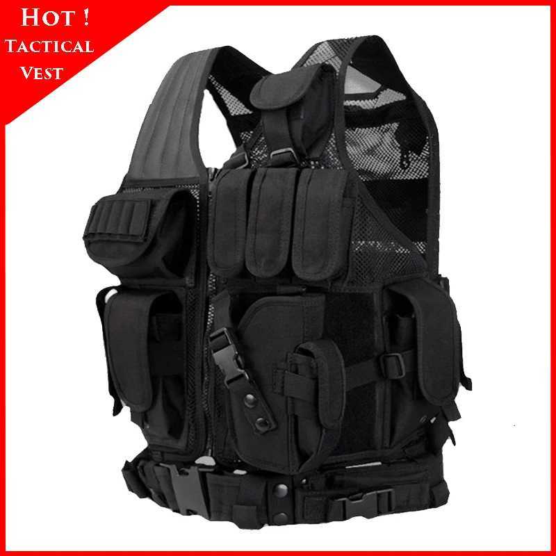 Tactical Molle Hunting Clothes Military Airsoft Paintball War Game Body Armor Army Police Armor Vest Z250728