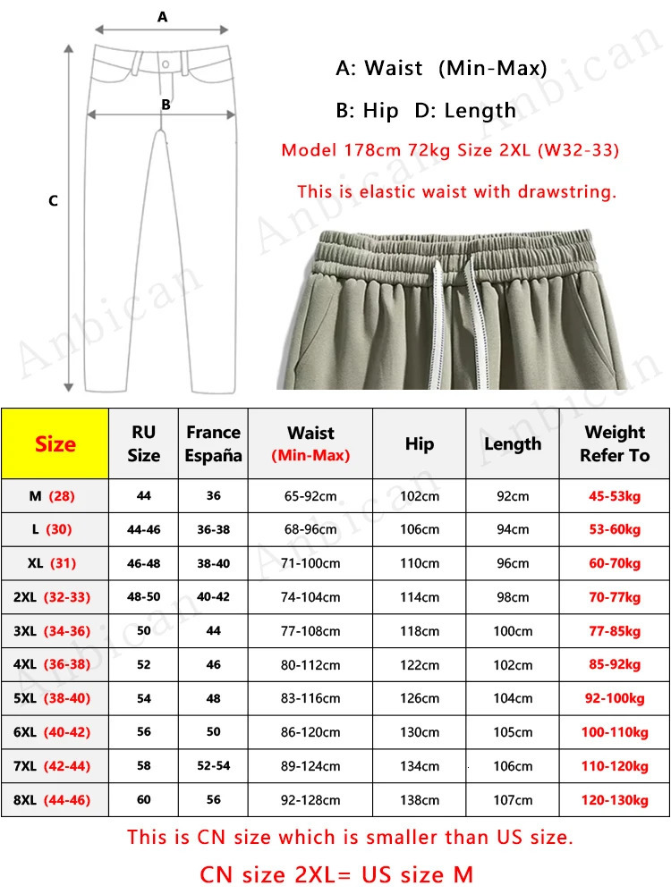 Mens Jogger CottonPolyester Sweatpants Big Size 8XL 7XL 6XL Sports Baggy Pants String Banding Hip Hop Loose Harem Trousers 250729