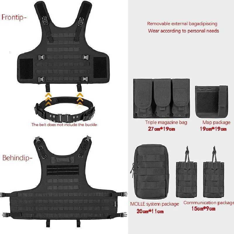 Outdoor Vest Military Hunting Equipment CS Military Combat Training Air Gun Color BulLEt PROtective Vest Z250728
