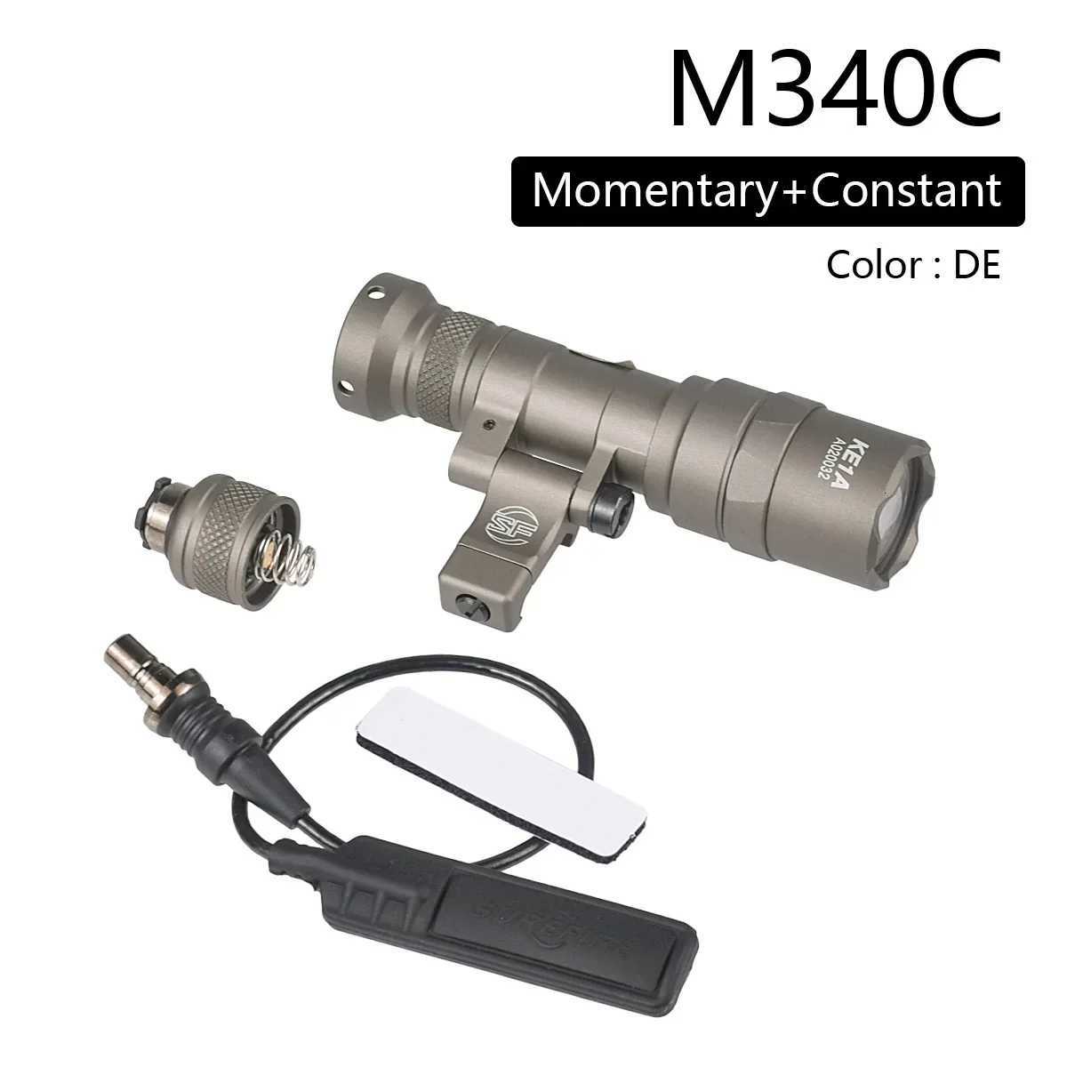 M600 M340 DF M640 SF Flashlight M340V Airsoft LED Scout Light M-LOK 20mm Picatinny Rail Mount Outdoor Hunting Gun Torch XJ250728