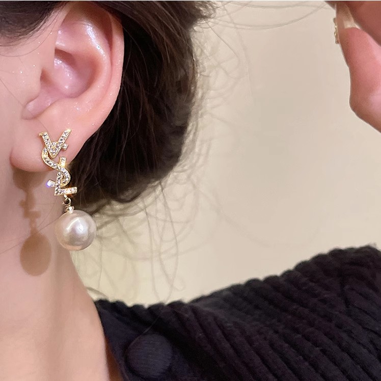 925 silver needle pearl earrings new style burst of high quality temperament small fragrance wind earring earrings wholesale