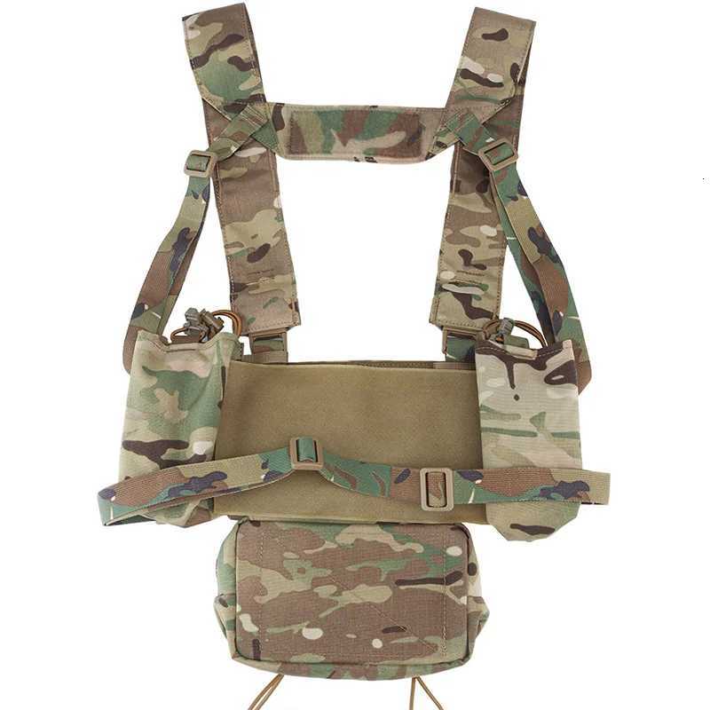 MK4 Compact Modular Chest Rig 500D Nylon 5.56mm Rifle Mag Pouch Zipper Closure Airsoft Tactical Harness System Z250728