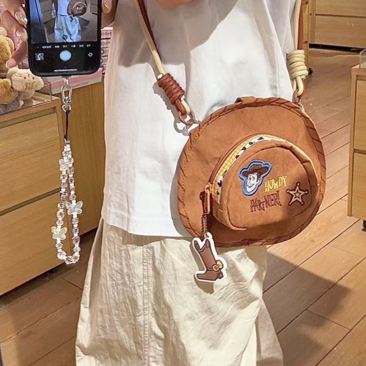 2025 Designer's New Crossbody Bag Cartoon Fun Phone Bag Trend