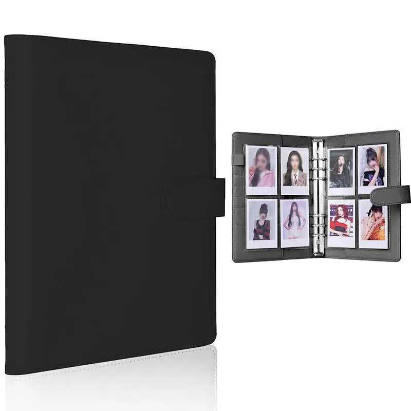 5 Kpop Photocard Binder with 25 pages 4-Pocket Card Collector Album with 200 Card Slots PU Leather Cover Organizing Cards Z250729