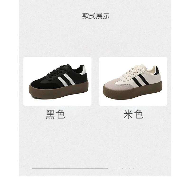 Hot selling women's training thick soled multifunctional shoes, breathable sports board shoes in spring and autumn