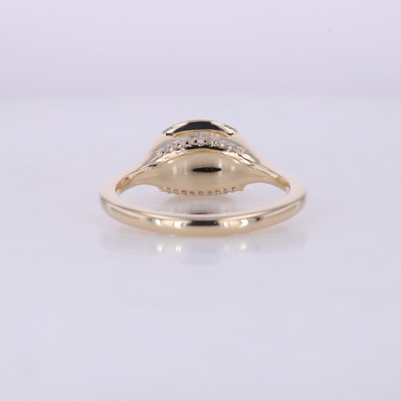 Custom 1CT DEF VVS Oval EX Cut Lab Diamond Wedding Engagement Ring 18K Gold HPHT CVD IGI Diamond Jewelry Ring