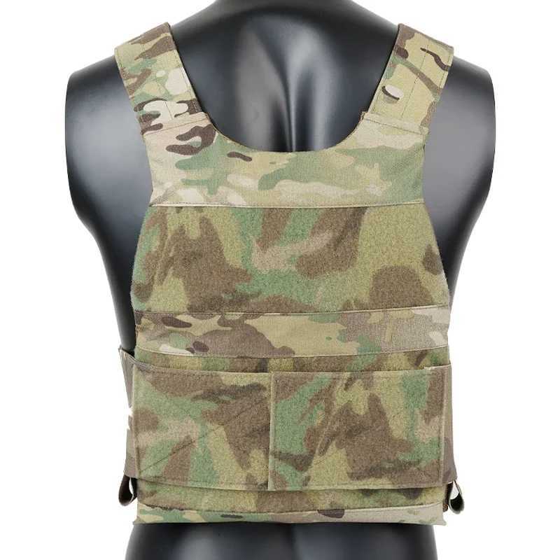 Airsoft Low Vis Slick Vest Tactical Plate Carrier Elastic CummeRBund Vest Quick ReLEase Lightweight 500D Vest Z250728