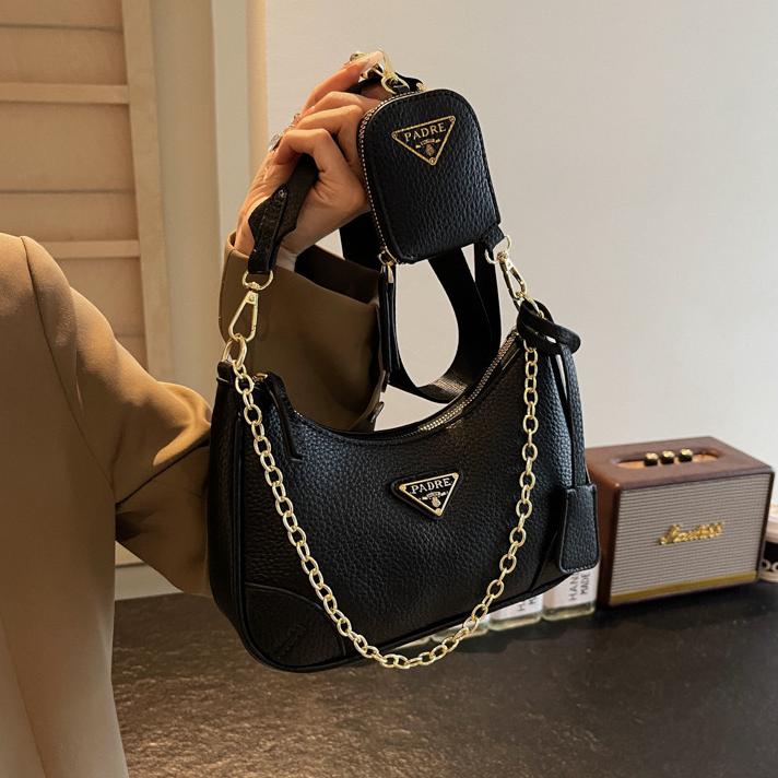 2025 Designer Bag Shoulder Bag Nylon 3-in-1 Luxury Bag High Quality Women's handbag Purse Black Classic Leather Crossbody bag Hobo bag Chain bag Multicolored bag 10A 02