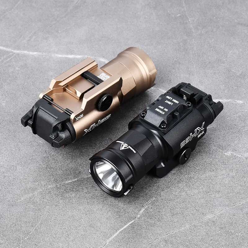 Vadsn X300 XH35 Tactical Handgun Flashlight 800 Lumens LED White Strobe Light With Dual Function Pressure Switch Airsoft LampXJ250728