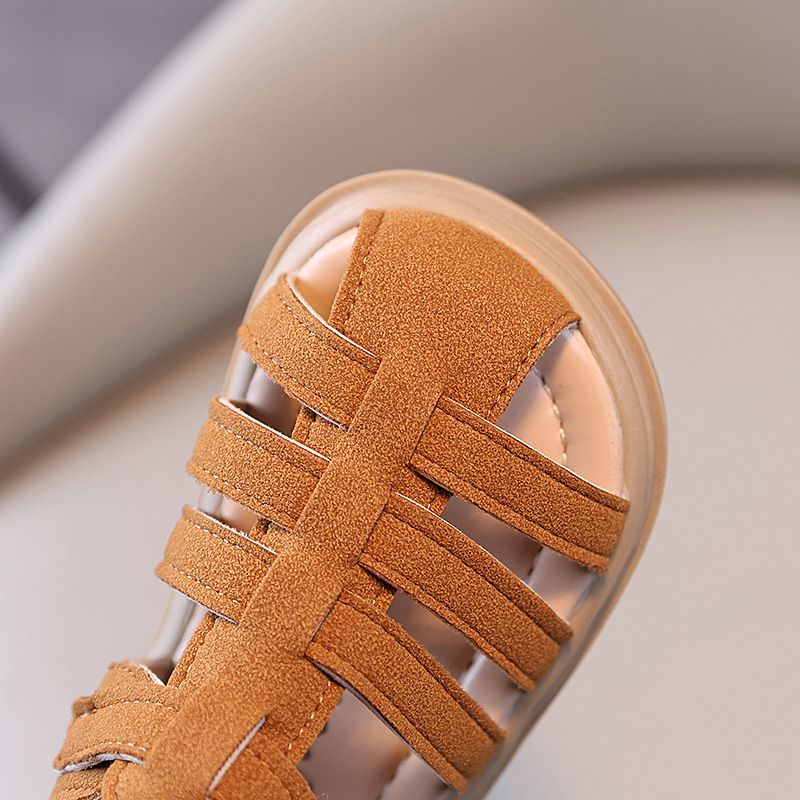 Toddler Children Summer Outdoor Beach Shoes Girls Princess Vintage Suede Sandals Littlesprouts for Kids Boy 2025 New Arrival Footwear 1-6 Years Sizes 