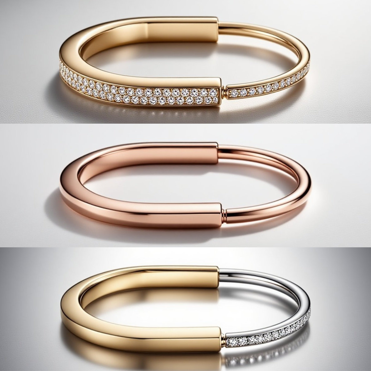 bangle bracelet designer jewelry women gold bracelet luxury lock bracket Cowboy stainless steel jewelry couple bracelet Silver bangle woman designer bracelet