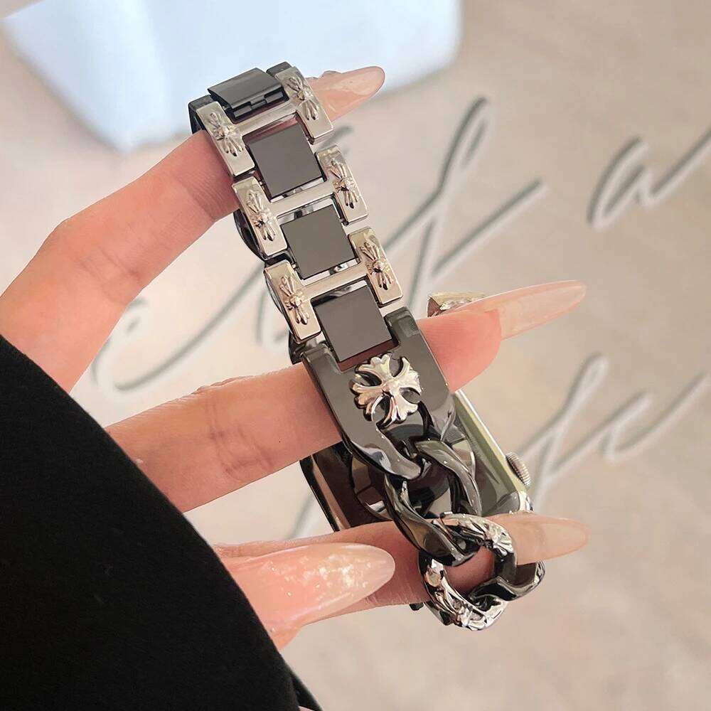Stainless Steel Strap Apple Watch 10 46mm 42mm 40mm 41 44 45mm 38 Women Band For iWatch Series 9 8 7 6 5 4 Ultra 49mm