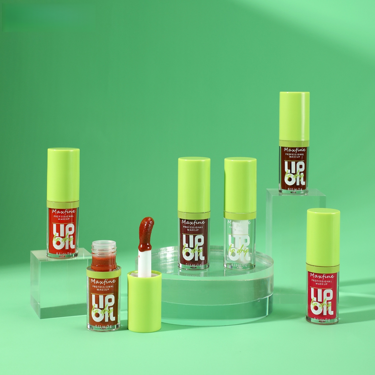 6 Colors Lip Gloss Plumping Lip Glaze Lip Balm Crystal Jelly Moisturizing Lip Oil Long Lasting Lipstick Transparent Lip Care Cherry Mineral Non-stick 