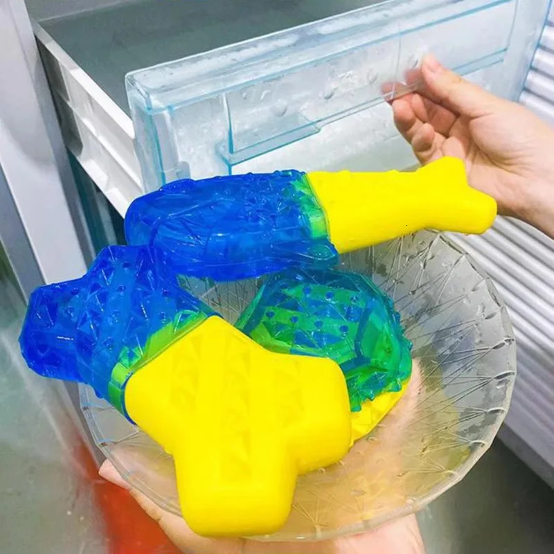 Summer Cooling Dog Toys Pet Toy Molar Bone Filled with Water Frozen BiteResistant Supplies 250729