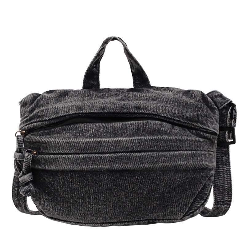 Denim Small for Women, Artistic Design, Handheld Lightweight Versatile Stylish Single Shoulder Crossbody Bag