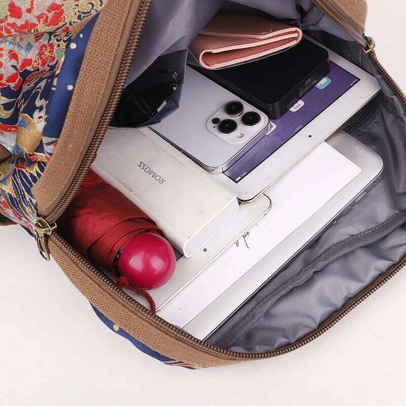 Fashion Embroidery Backpacks Female Waterproof Nylon Rucksacks Women Large Travel Bags School For Students Shoulder Bag