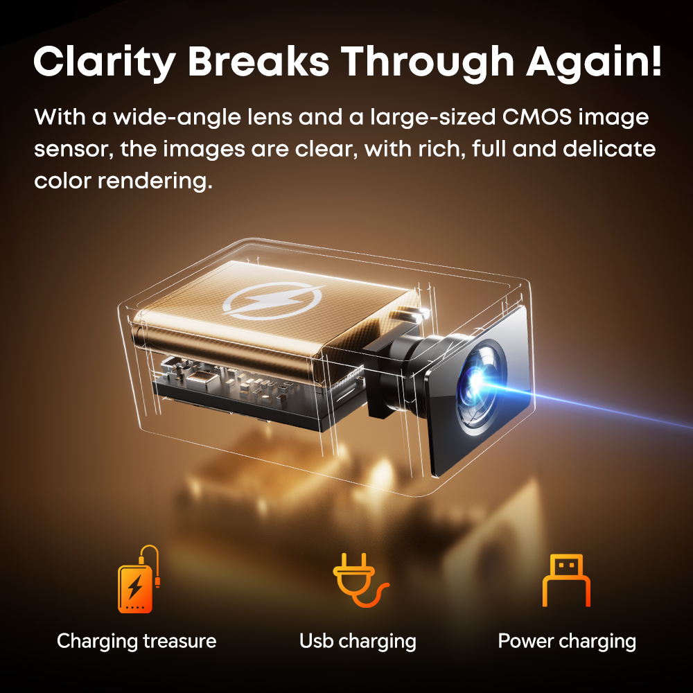 Small and powerful mini camera with night vision and motion detection, portable, magnetic home, vehicle surveillance security camera,